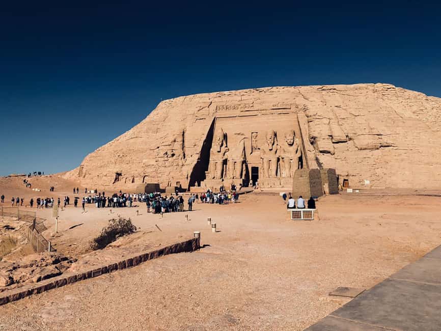 Abu Simbel Temple QR Tickets - The larger temple and its four statues