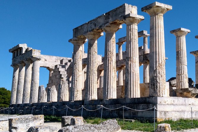 Aegina Island St Nektarios & Temple of Athina Aphaia Private Tour - Temple of Aphaia on the pine-covered hill