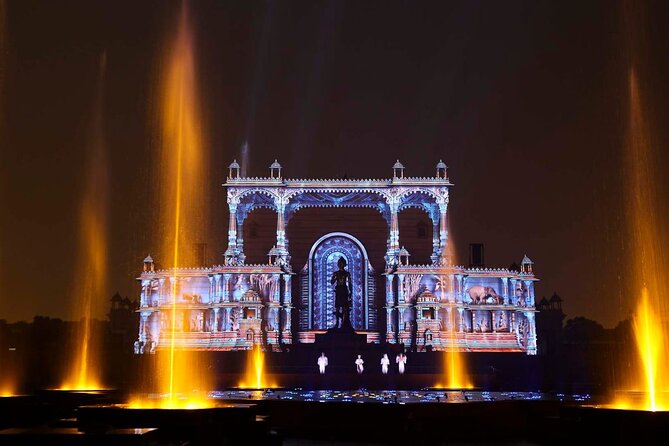 Akshardham Evening & Morning tour exhibition water fountain Show - Entering Akshardham Temple and its exhibitions