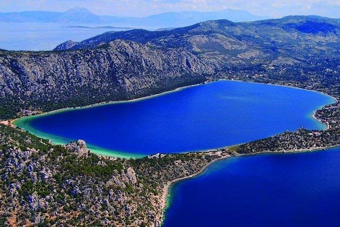 Ancient Corinth, Sanctuary of Hera, Blue Lake & Canal from Athens - Acrocorinth, the fortress above the ancient city
