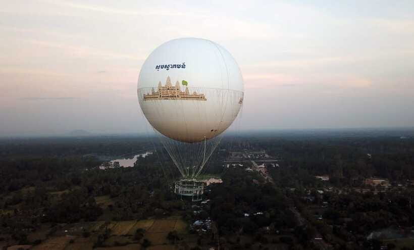 Angkor Balloon Sunrise or Sunset ride. - Weather is part of the bargain