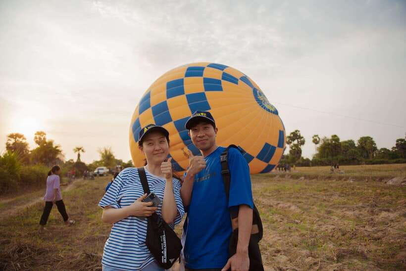 Angkor Stunning Hot Air Balloon - Pickup, drivers, and ground support
