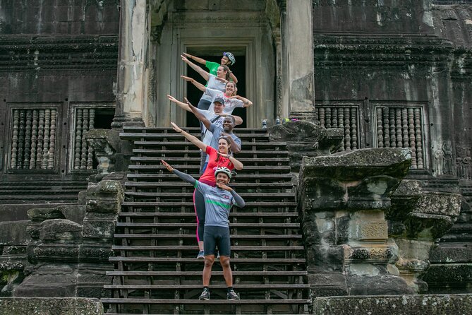 Angkor Sunrise Bike Tour / E-Bike or Tuk Tuk - Ta Prohm, trees, and the Tomb Raider temple