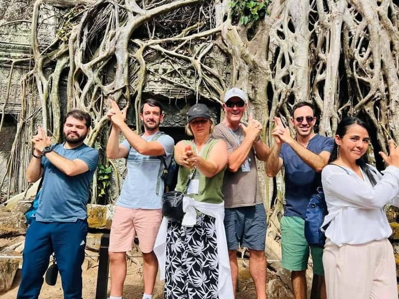 Angkor Sunrise or Sunset Tour (includes breakfast or lunch) - Ta Prohm, where stone meets tree roots