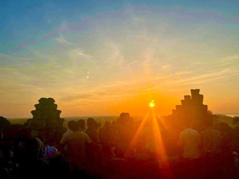 Angkor Wat, Angkor Thom, and Ta Prohm Day Trip with Sunset - Angkor Thom and the face towers of Bayon
