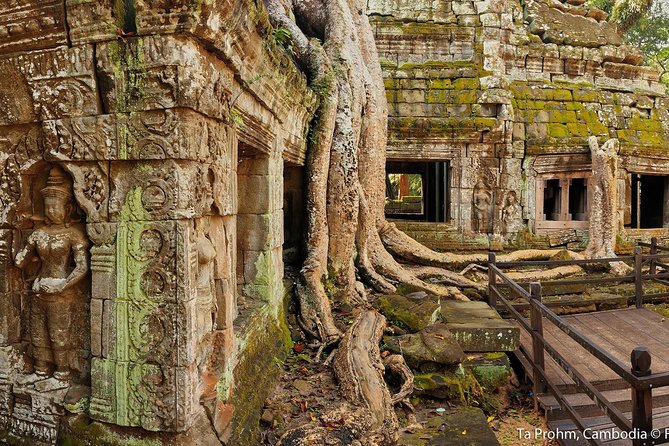 Angkor Wat Sunrise or Sunset Tour with Guide from Siem Reap - The South Gate and Bayon’s stone faces