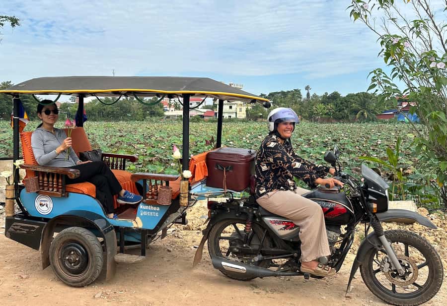 Angkor Wat & Temples: Private Spiritual Tour by Lady Tuk Tuk - A monk blessing at a local pagoda