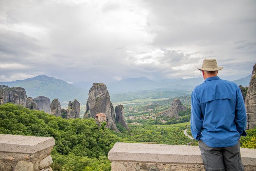 Athens to Meteora: Monasteries & Hidden Caves Bus Tour - Entering three monasteries