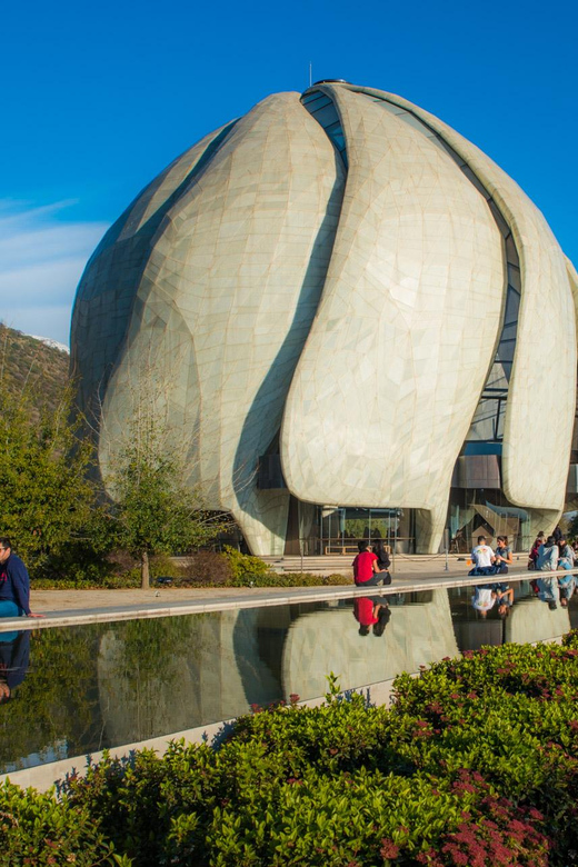 Bahá’í Temple, Winery and Lapis Lazuli + Private Transport - The Bahá’í Temple and the view over Santiago