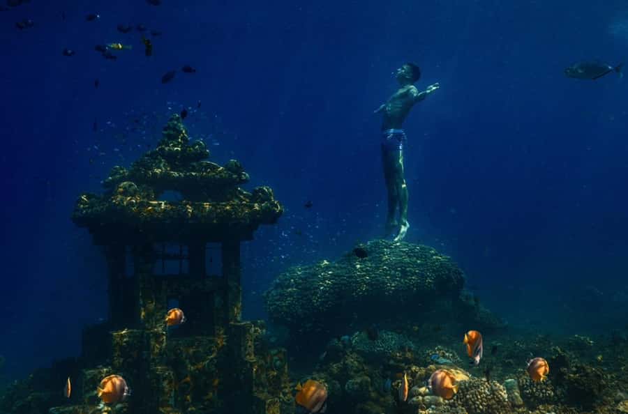 Bali/Amed: Underwater Temple Snorkeling Experience - The underwater temple and coral gardens