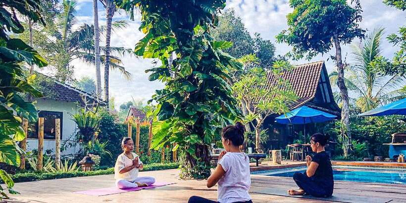 Bali: Full-Day Private Water Temple Ritual & Yoga Class - Lunch and a slow afternoon at Tepi Sawah Villa