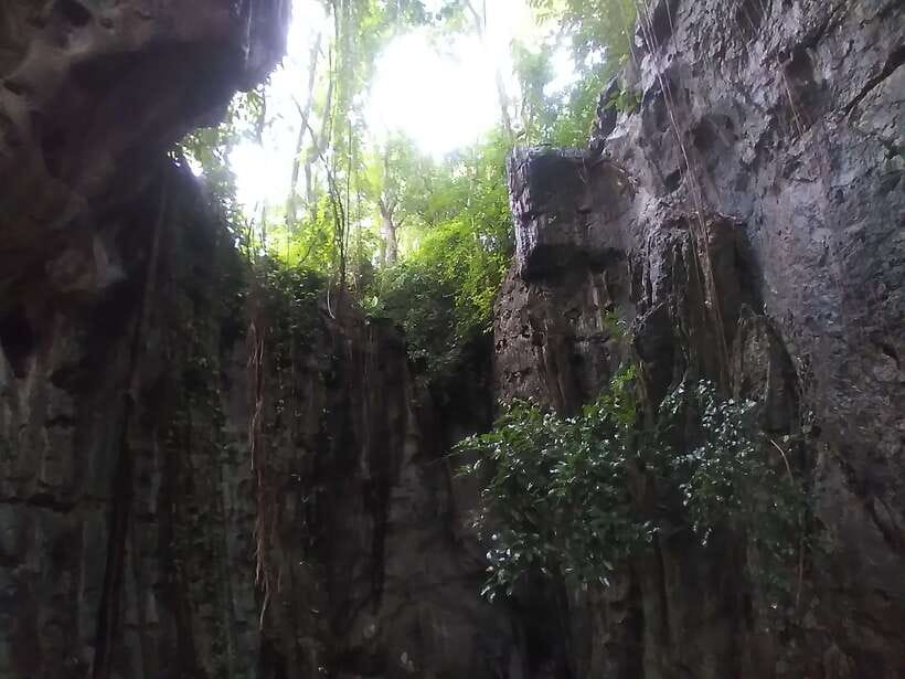 Bamboo train. Phnom Sampove cave. Bat cave and Banan Temple - Banan Temple adds history and effort