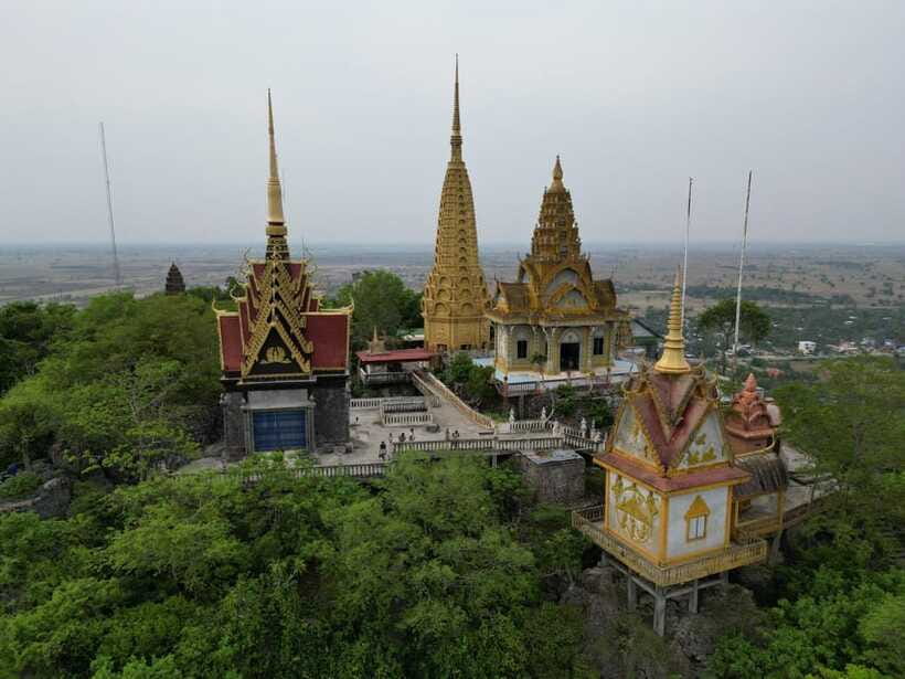 Bamboo train. Phnom Sampove cave. Bat cave and Banan Temple - Phnom Sampov brings caves, monkeys, and difficult history