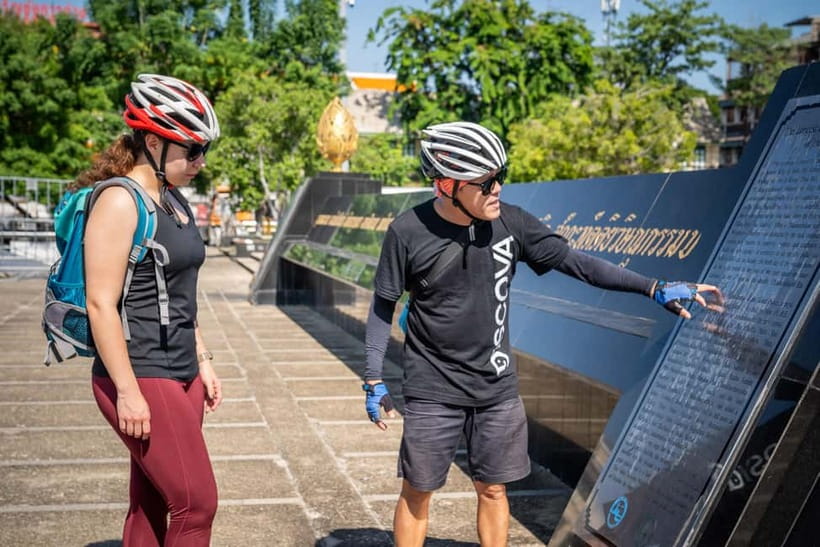 Bangkok: Backstreets and Historic Temples Bike Tour - Crossing the Chao Phraya on the Rama VIII Bridge