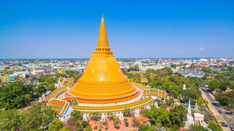 Bangkok: Floating Market, Phra Pathom Pagoda & Cafes Tour - Two cafe stops change the pace
