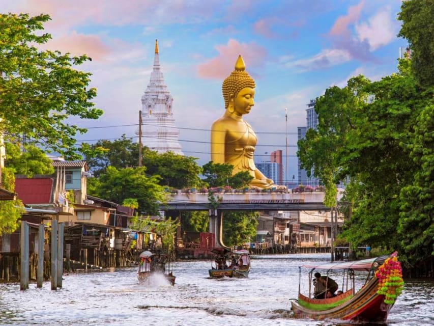Bangkok: Grand Palace, Wat Arun & Giant Buddha Iconic Tour - The 30-minute river boat ride