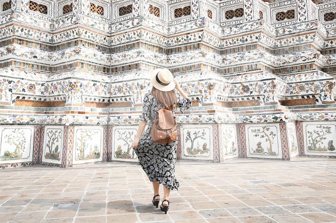 Bangkok Royal Road - Top 3 Major Monuments (Grand Palace, Wat Pho, Wat arun) - Wat Arun and its porcelain-covered tower