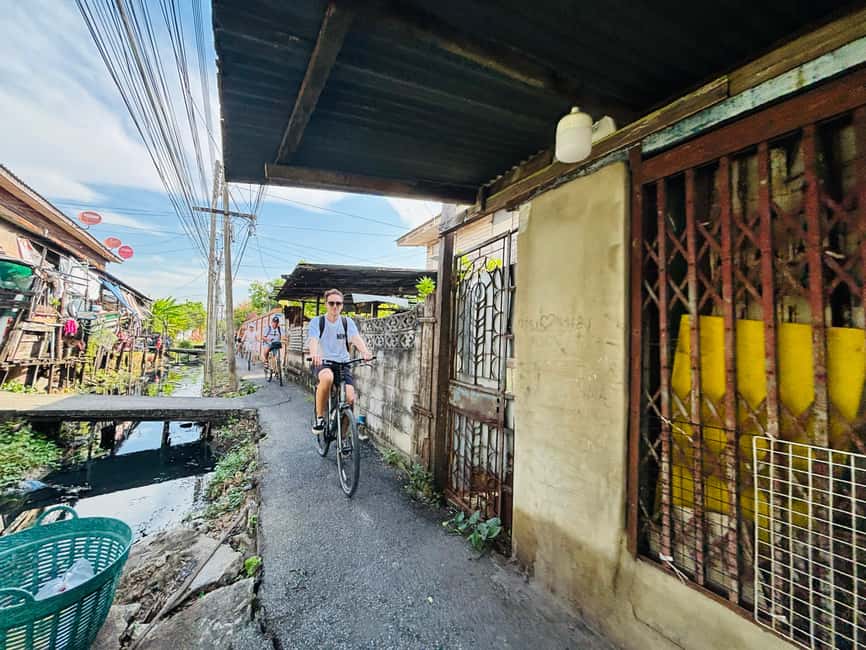 Bangkok: Temples, Canals & Local Life Bike Tour - Starting Near BTS Pho Nimit
