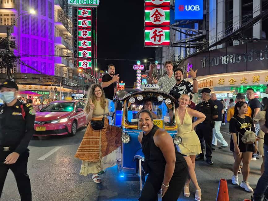 Bangkok: Tuk Tuk Adventure Chinatown Michelin Food & Temples - Starting at MRT Sam Yan with a little care