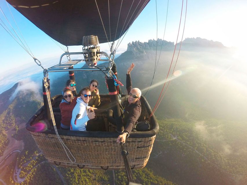 Barcelona: Montserrat Hot-Air Balloon & Monastery Experience - What you can see from the basket