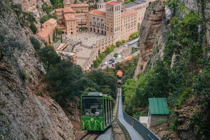 Barcelona: Montserrat Monastery and Natural Park Day Trip - Riding the Sant Joan funicular