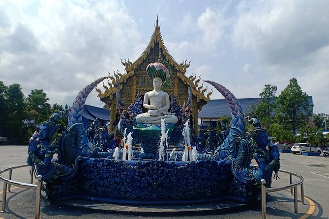 Best Places in Chiang Rai White, Blue, Big Buddha, Tea Plantation - Blue Temple: saturated color and bold interior art