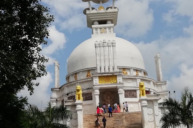 Bhubaneswar city tour & Konark Sun Temple in private car with guide - The Peace Pagoda at Dhauli