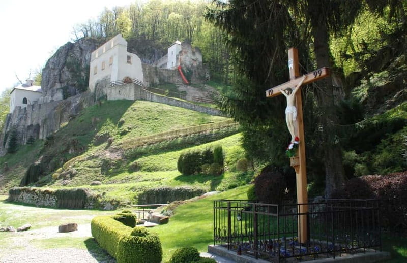 Bratislava/Slovakia: Trencin Castle, Piestany Spa, Monastery - Skalka Monastery and its cave by the Váh River