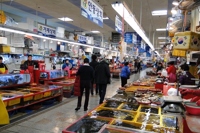 Busan Sightseeing Tour Including Gamcheon Culture Village and Beomeosa Temple - Gukje Market and the downtown shopping streets