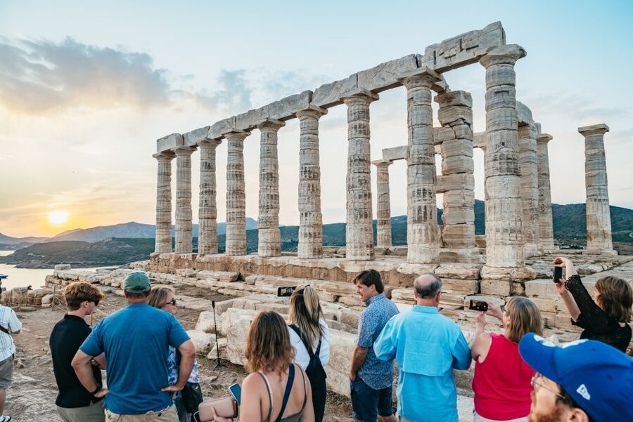 Cape Sounion & Temple of Poseidon: Small Group Tour - Sunset timing and the best viewing spot
