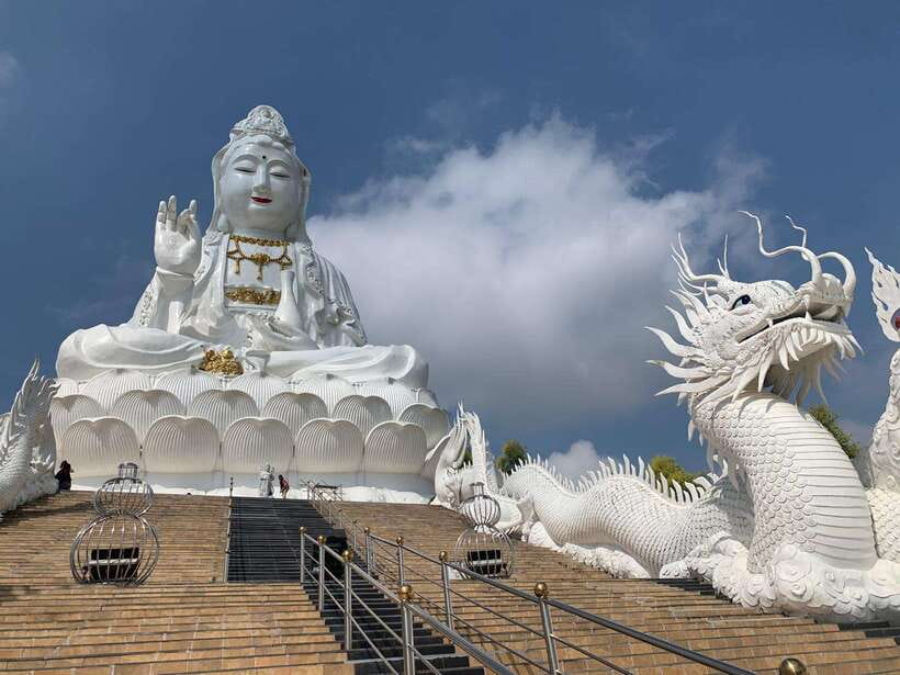 Chiang Mai: Chiang Rai Temples, Karen Tribe and Hot Springs - Huay Pla Kang Temple and the nine-tiered pagoda