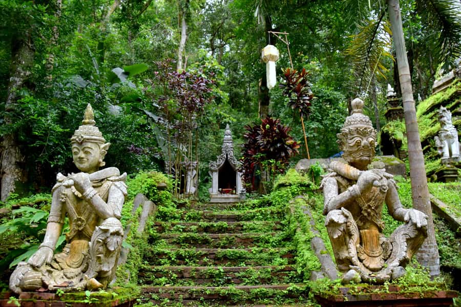 Chiang Mai Discover Hidden Gem Northern Temples I Thailand - Wat Pha Lat mixes Thai and Burmese design