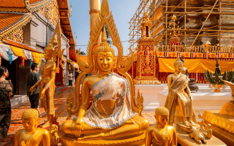 Chiang Mai: Doi Suthep Temple and Waterfall by Songtaew Trio - Who will get the most from this outing