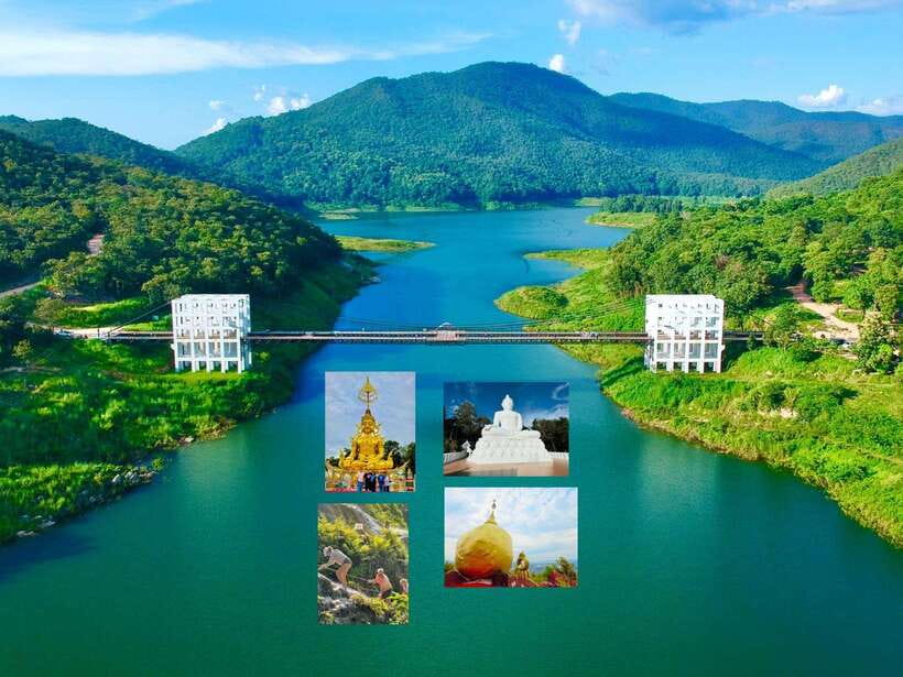 Chiang Mai: Sticky Waterfall scenic loop unseen lake &temple - Key points at a glance