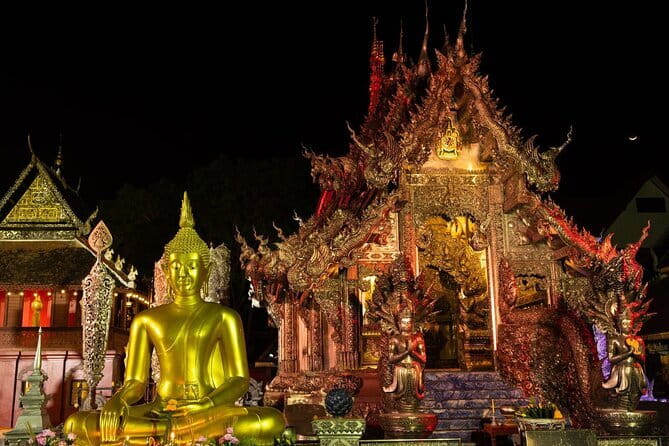 Chiang Mai Temples and Market Tuk Tuk Night Tour - Street food and dessert make the evening practical