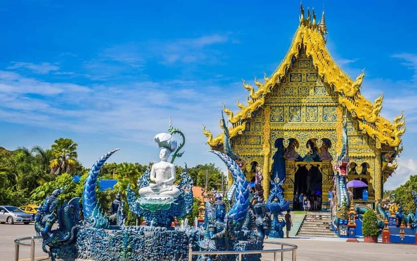 Chiang Mai: White and Blue Temples and Lalita Cafe - Mae Kachan Hot Spring: a short first break