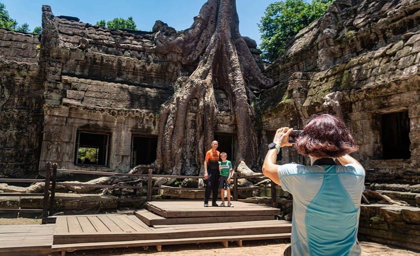 Cycle Angkor Backroad Bike Tour / E-Bike or Tuk Tuk - Forest paths leading to Ta Prohm