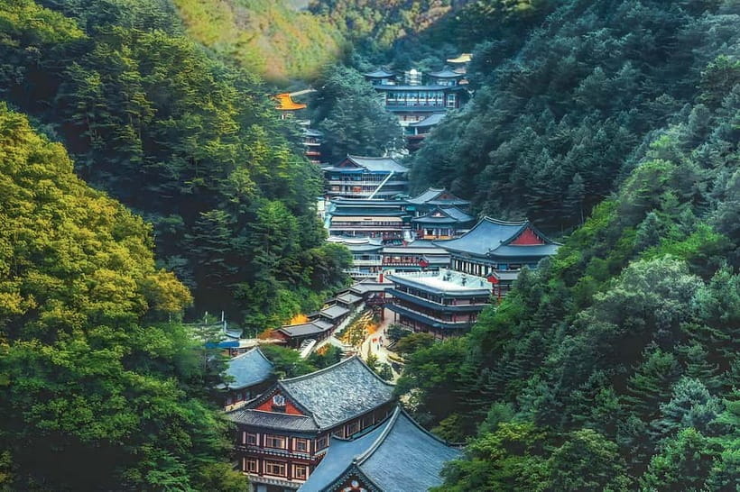 Danyang Tour:Guinsa Temple & Bobaljae & Cheongpung Cable Car - Guinsa Temple, a mountain complex with real scale