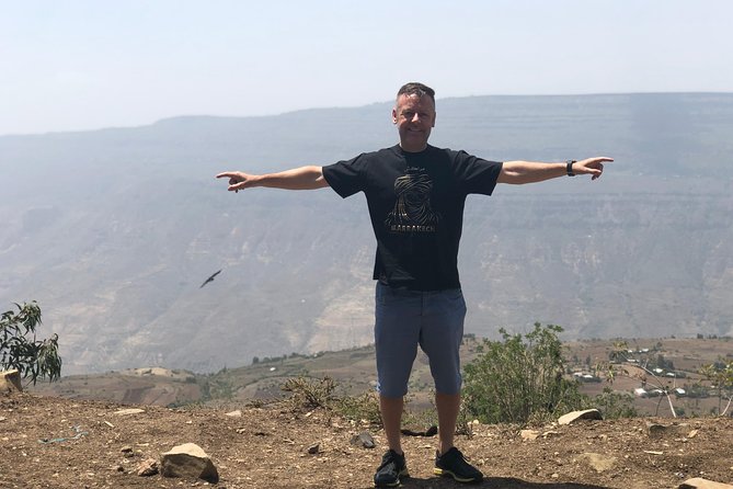 DAY TRIP TO Debre Libanos Monastery Cave Church Nature and Wildlife - Crossing the river to Debre Libanos Church
