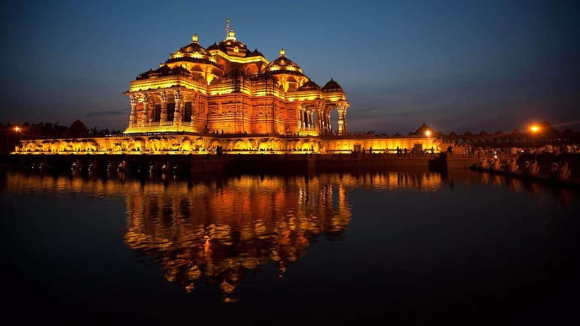 Delhi: Akshardham Temple Tour with Light and Water Show - Key points to know before you book