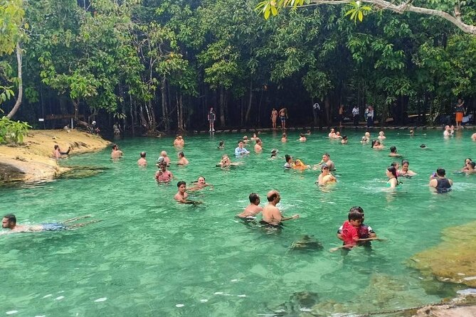 Discover Krabi - Emerald Pool, Hot Springs & Tiger Cave Temple - Namtok Ron: warm cascades in a shady forest