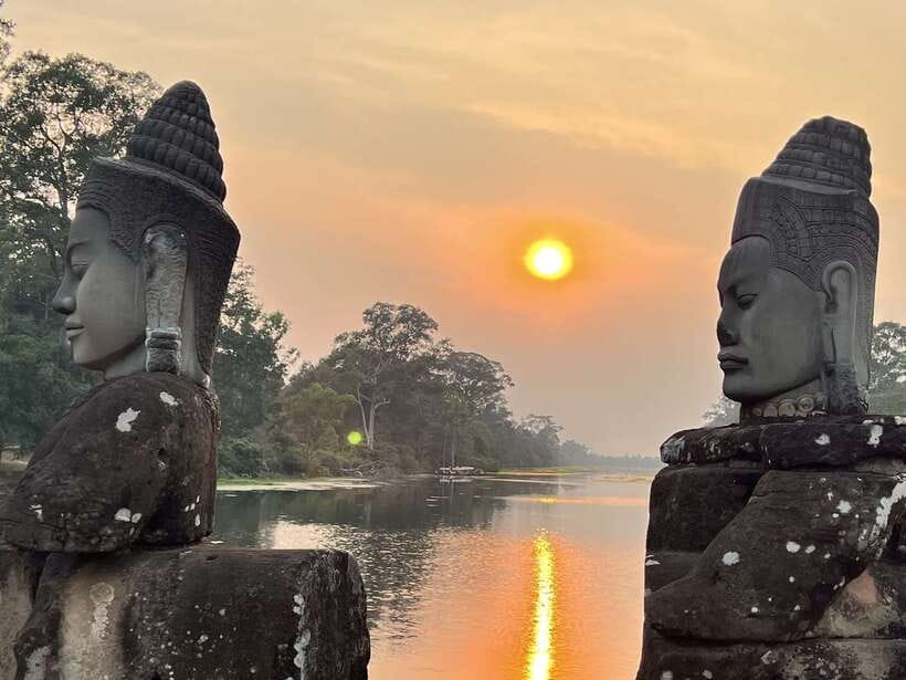 Explore Angkor Wat by Bike and Sunset - 11:00 am cycling toward Ta Prohm