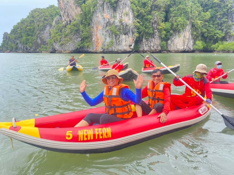 Explore Mangroves, James Bond Island, and Monkey Temple - Mangrove channels by Thai longboat