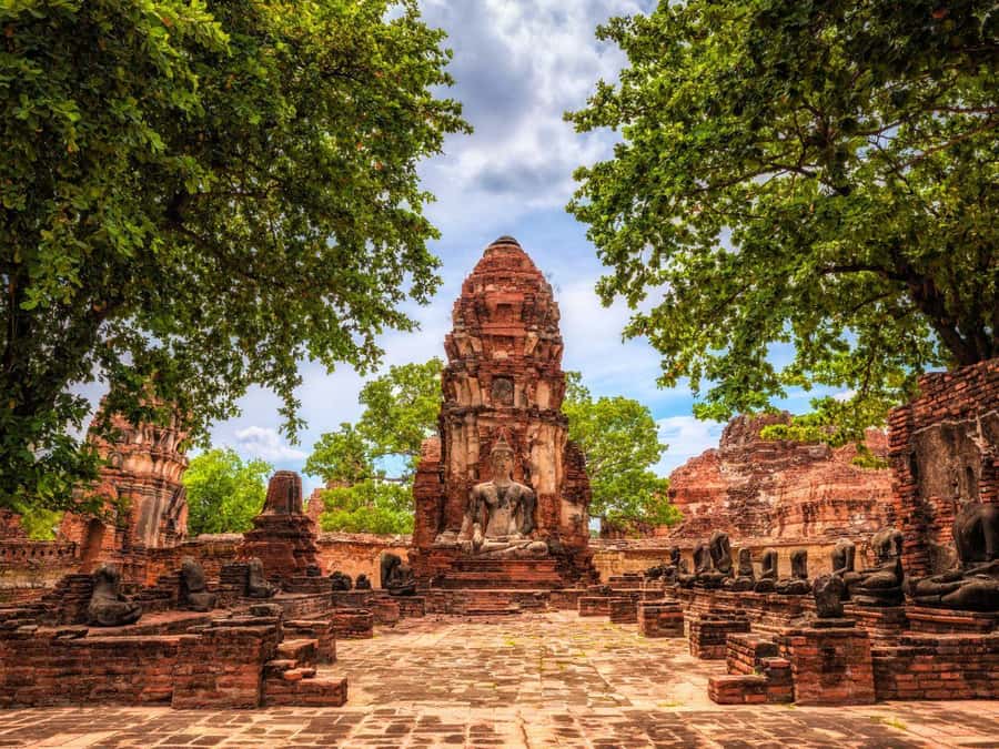 From Bangkok: Ayutthaya Temples and Boat Tour with Lunch - Wat Yai Chai Mongkol and the Reclining Buddha