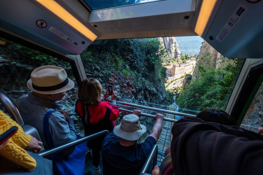 From Barcelona: Montserrat Monastery, Easy Hike, Cable Car - Walking through the national park