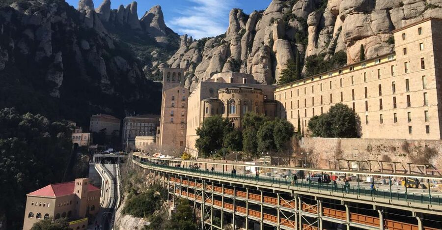 From Barcelona: Montserrat Monastery & Scenic Mountain Hike - The funicular ride to Montserrat’s higher paths