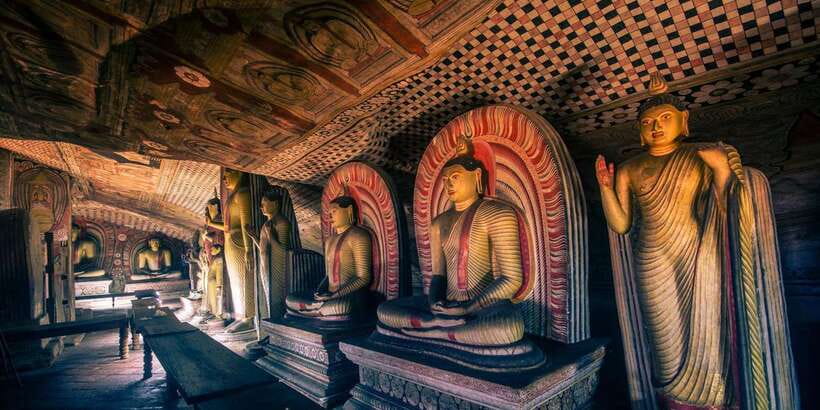 From Kandy: Sigiriya and Dambulla Private Day Tour - Dambulla’s five caves and golden Buddha