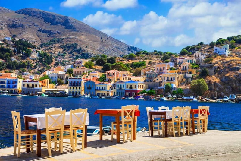 From Rhodes: Symi Island and Panormitis Monastery Day Trip - The beach and the Nymporio Bay swimming option