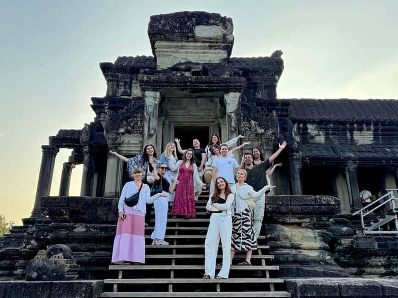Full-Day Explore Angkor Temples Sunset Tour (with Lunch) - Morning pickup and the ride into Angkor