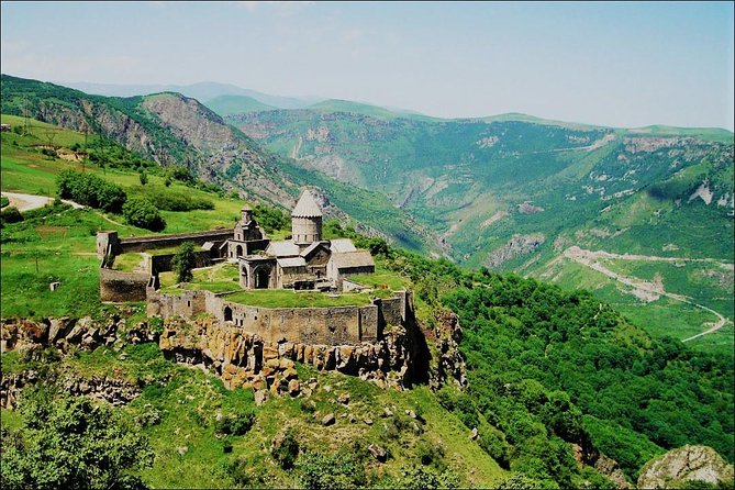 Group Tour: Shaki waterfall, Tatev monastery & ropeway, Hin Areni winery - Riding the 5.7-kilometer ropeway to Tatev